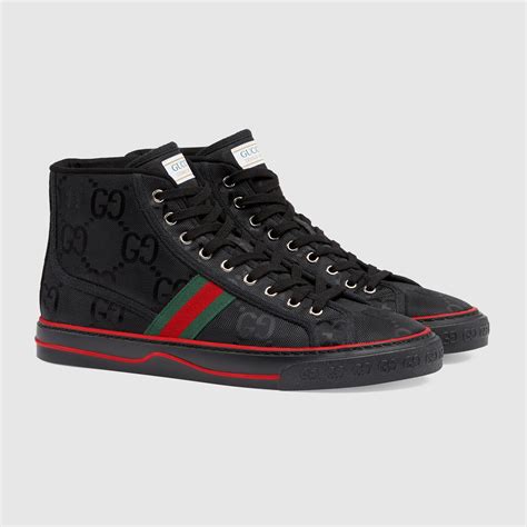 gucci sneakers black for men|black gucci sneakers on sale.